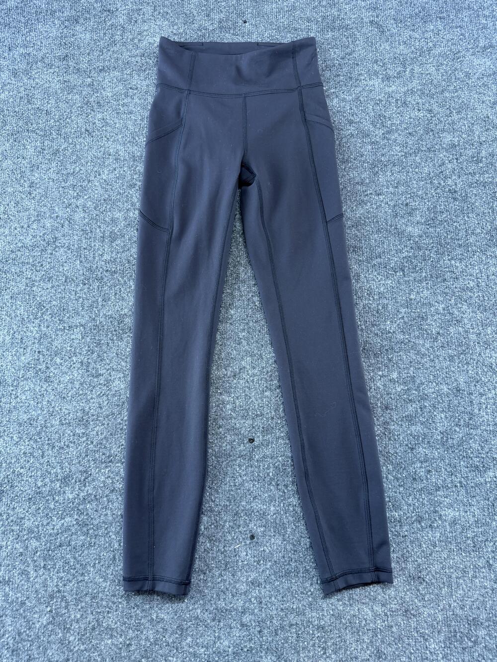 Lululemon Pants Womens Small Black High Rise Leggings Pockets Yoga Athletic